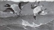 Winslow Homer Rechts und Links oder Doppeltreffer Germany oil painting artist